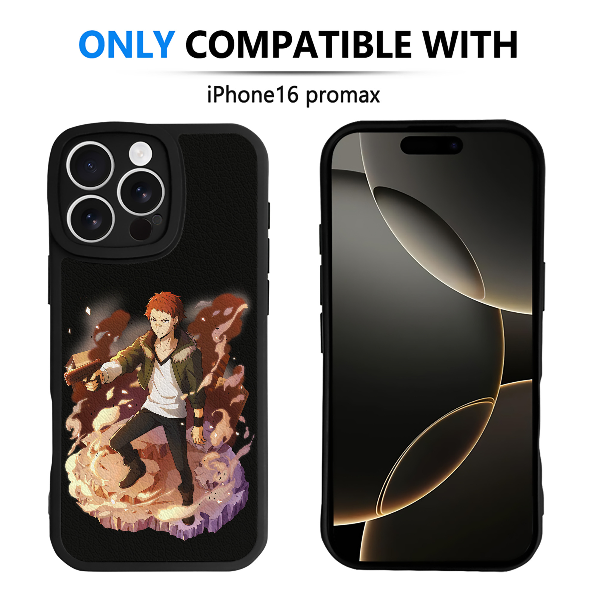 （画像用） 文豪ストレイドッグス Bungo Stray Dogs 【iPhone 16シリーズ対応】シリコンスマホケース（レザー調） 材質：シリコン